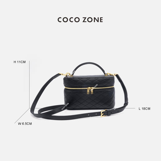 COCO ZONE2024小香风菱格斜挎包时尚气质单肩手提包CC2A0393 商品图1