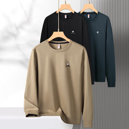 【新款DK】大依优型大码男装印花圆领卫衣长袖T恤加肥加大胖子上衣男士打底T恤休闲 商品图7