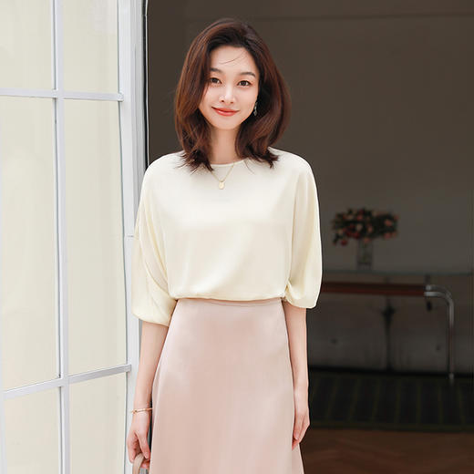 火桐hooton灯笼袖真丝衬衫 2288/2286 商品图4