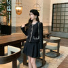 奢姿2024年秋季新款大码女装小香风套装胖妹妹外套百褶半裙两件套9943953540 商品缩略图4