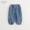 马克珍妮男童工装大口袋牛仔裤儿童休闲裤子束脚裤秋装新款241510 商品缩略图1