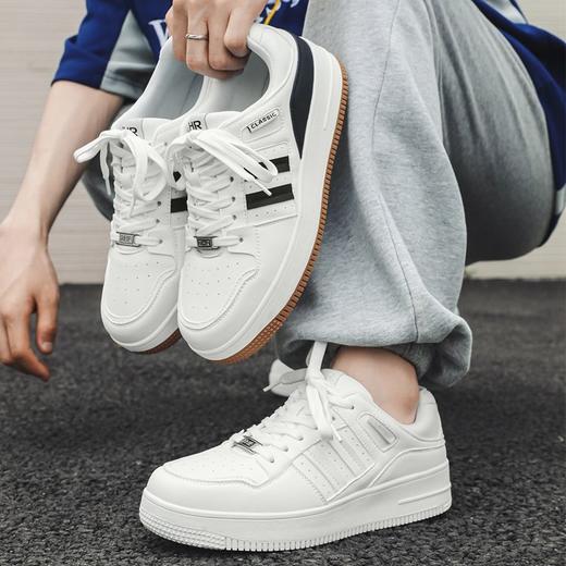 ZHR则则厚底板鞋女2024新款百搭情侣运动休闲鞋透气增高小白鞋女 商品图0