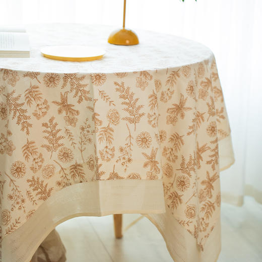 花漾雅韵系列圆桌布轻奢田园高级感家用复古高档台布 商品图2