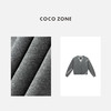 COCO ZONE  设计感V领长袖外套气质单排扣上衣CC1C1821 商品缩略图2