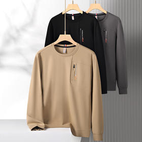 【新款DK】大依优型大码男装印花圆领卫衣长袖T恤加肥加大胖子上衣男士打底T恤休闲