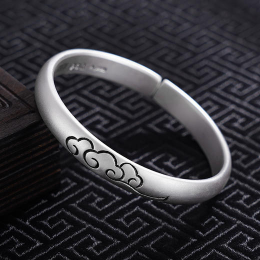 【祥云逸韵】子佩集S999银手工手镯原创设计【55081201】2407 商品图4