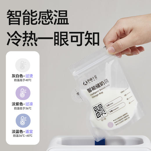 【品牌自营】孕味十足智能储奶袋母乳保鲜袋一次性储存袋存奶袋小容量冰箱专用 商品图2