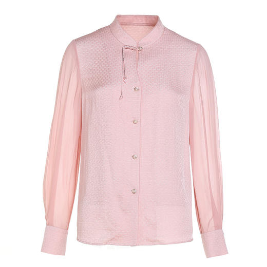 乔万尼新款秋季新品真丝衬衫新中式立领EM3C368 商品图4