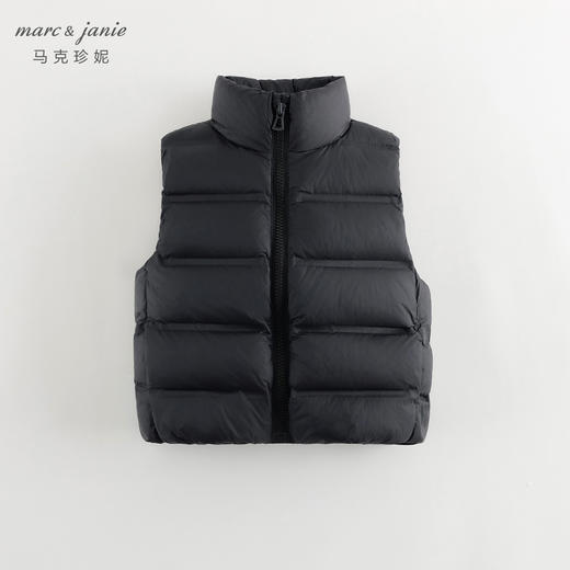 马克珍妮男女童山系户外超轻保暖羽绒服马甲2024年冬装新款241575 商品图3
