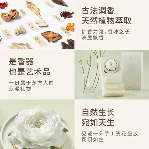 广诚行-虎头茉莉陶瓷花香薰礼盒 商品图1