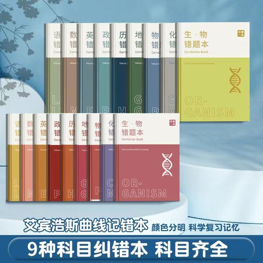 艾宾浩斯记忆法b5错题本初中小学生专用加厚语文数学英语记错纠错本高中文理综改错记录本考研错题整理笔记本 商品图0