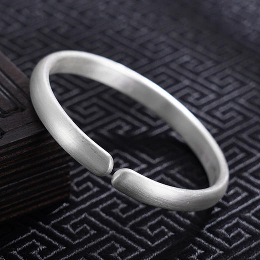 【花影舞露】子佩集S999银手工手镯原创设计【55071213】2407 商品图4