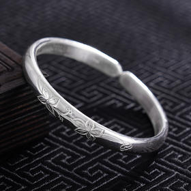 【花韵悠扬】子佩集S999银手工手镯原创设计【55071113】2407