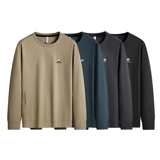 【新款DK】大依优型大码男装印花圆领卫衣长袖T恤加肥加大胖子上衣男士打底T恤休闲 商品图2