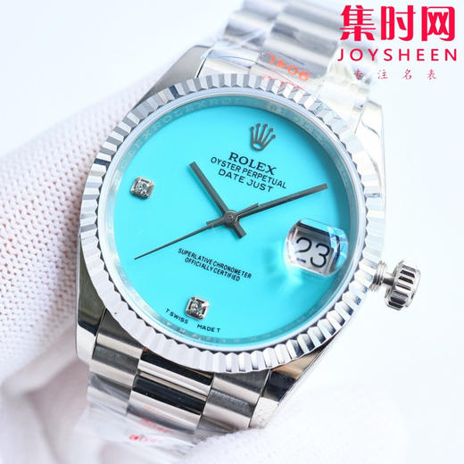 新款震撼发布 ROLEX 劳力士 星期日历型 日志36mm 宝石盘系列中性腕表，36男女皆可佩戴 无字天书 黑玛瑙 让你过目不忘！ 商品图5