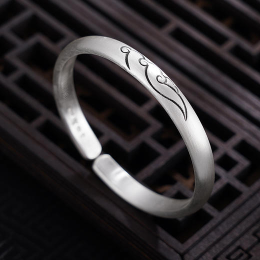 【祥云逸韵】子佩集S999银手工手镯原创设计【55081201】2407 商品图3