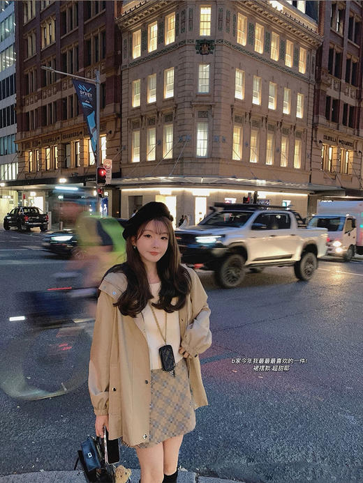 金蘑菇菇 rosebay中央区日落后 / 休闲经典卡其英伦风中长款风衣 商品图3