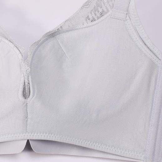 都市丽人内衣自然舒适常规文胸蕾丝中厚文胸3/4杯三排扣树脂胶圈LBT1T1 商品图8