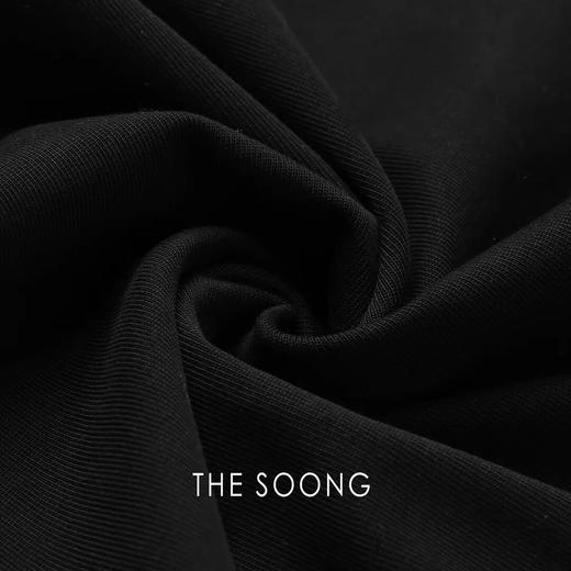 THESOONG|‘魔术师斗篷’100%高股双纱棉透气垂感圆领上衣HBWY4606 商品图2