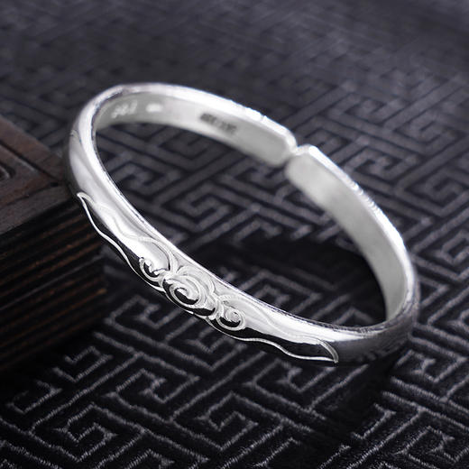 【祥云辉映】子佩集S999银手工手镯原创设计【55081117】2407 商品图2