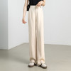 丁摩 天丝亚麻阔腿裤女宽松休闲长裤显瘦直筒拖地裤透气舒适高腰裤子4ZF-11801 商品缩略图0