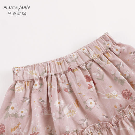 马克珍妮女童粉色乐园半身裙短裙儿童裙子2024年秋装新款241115 商品图3