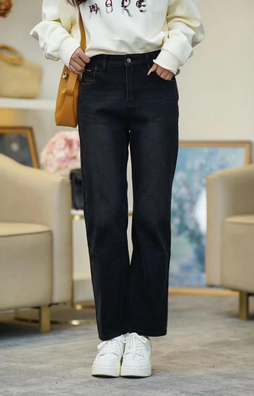 【内购不退换】【蓝M1黑S1】臣禾	时髦直筒裤JZ243060158【金猪甄选】 商品图1