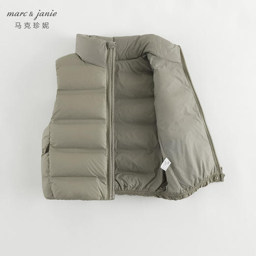 马克珍妮男女童山系户外超轻保暖羽绒服马甲2024年冬装新款241575 商品图4