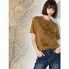 COCOBELLA立体回针流苏刺绣短袖T恤女质感通勤圆领上衣TS3012 商品缩略图1