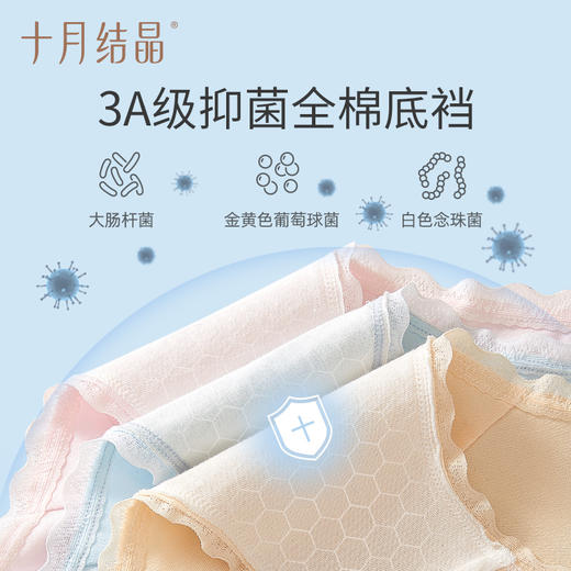 【满200减100】孕妇纯棉高腰托腹内裤 商品图1