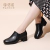 信诺 真皮舒适女鞋 2024新款秋季深口单鞋软底中跟中年妈妈鞋皮鞋Q2610-25 商品缩略图2