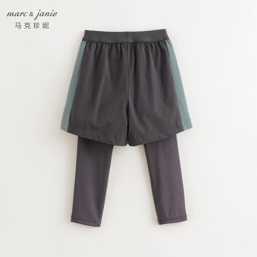 马克珍妮男童时尚假两件运动打底裤儿童裤子2024年秋装新款241187 商品图2