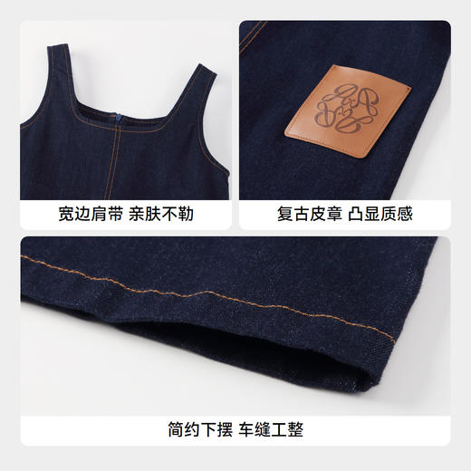 女童防褪色牛仔裙复古优雅新款安奈儿童装实体店同款AG433611 商品图4