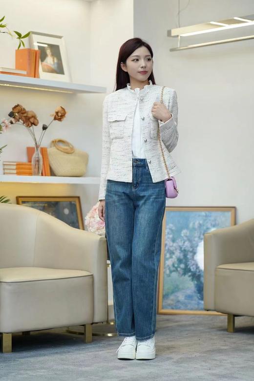 【内购不退换】【蓝M1黑S1】臣禾	时髦直筒裤JZ243060158【金猪甄选】 商品图3