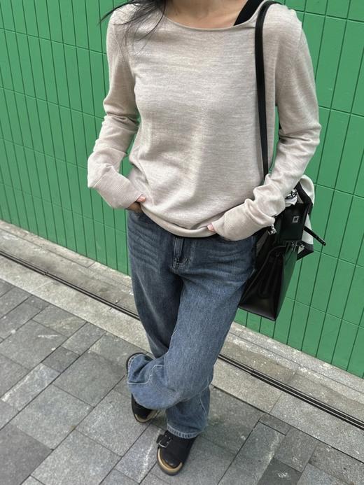 【包邮发顺丰】洛诗琳夏季新款柔软透气纯天然棉亲柔感阔腿直筒牛仔裤KTT326 商品图1