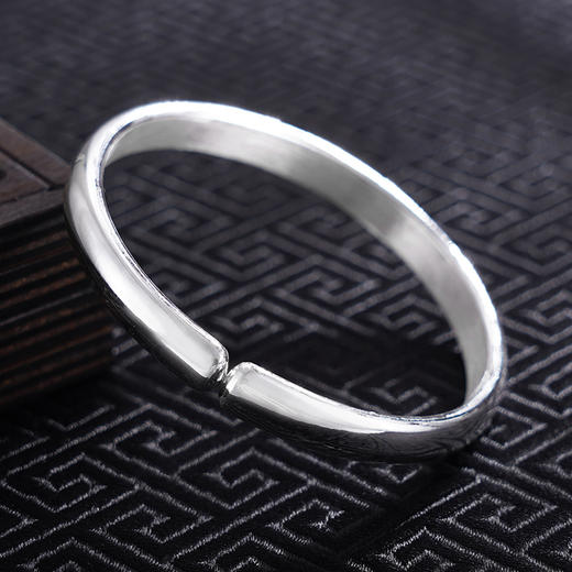 【祥云辉映】子佩集S999银手工手镯原创设计【55081117】2407 商品图3