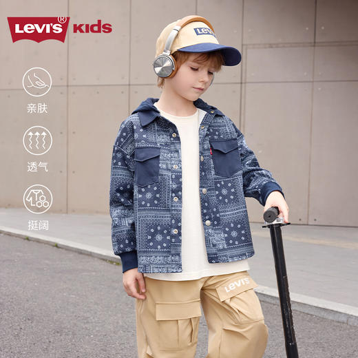 LEVIS 秋 大童小童 儿童童装衬衫 LVB-LO-J605 商品图0