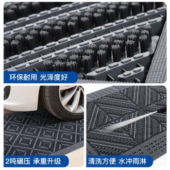 墨斗鱼模块化拼接防滑地垫商场地铁大门口除尘防水抗污三刷120*180cm 商品图2