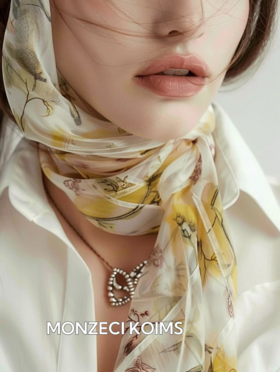 🏅品牌授权❗亏清39.9秒杀❗️银泰撤柜，女明星超爱的时尚单品！专柜牛货！ 德国🇩🇪轻奢设计师品牌【MONZECI KOIMS轻奢丝巾】优雅大气