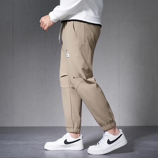 【新款DMH】大依优型大码束脚休闲裤加肥加大宽松男士卫裤胖子300斤显瘦潮流运动 商品图2