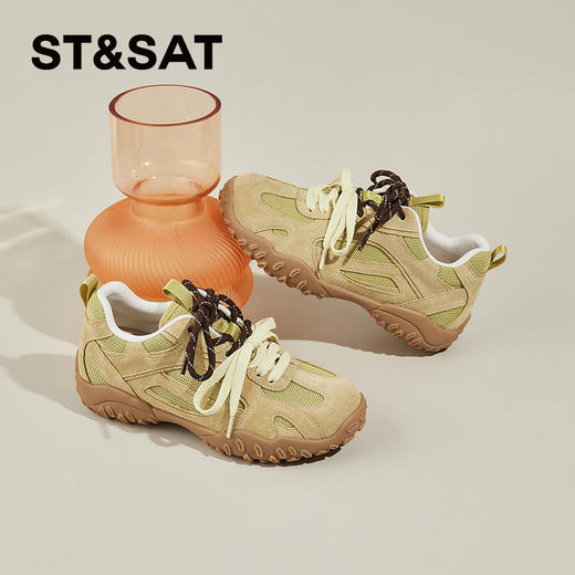 星期六休闲复古拼色双鞋带德训鞋SSC3112E42 商品图0