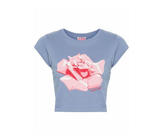 【特价商品不退不换】KENZO T恤女  FE52TS1094SO-67 BLUE. 商品图0