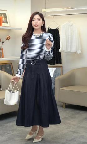 臣禾	A字牛仔半裙	JZ243030173【金猪甄选】