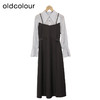 oldcolour衬衫连衣裙春季新款高腰拼接假两件长裙女GP11103637 商品缩略图0