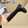 Safiya/索菲娅2024冬 增高不过膝小个子粗跟弹力瘦瘦长靴 SF44117002 商品缩略图2