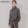 oldcolour2023春季新款灰色直筒立领运动休闲短款外套女O12041265 商品缩略图0
