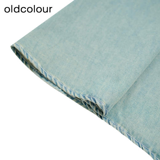oldcolour秋季新款国风文艺复古长袖牛仔连衣裙女P381009A1 商品图4