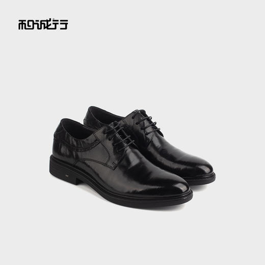和诚行 2024秋冬新款英伦风真皮德比鞋男软底商务正装皮鞋1320076 商品图0