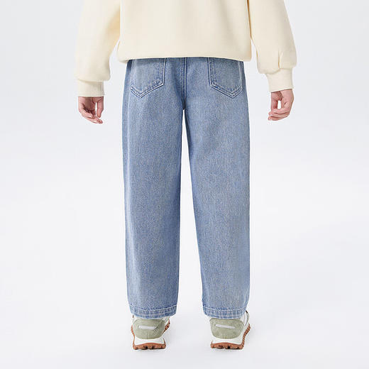 【MQD】童装男大童春新款学院风潮酷休闲牛仔长裤 商品图2