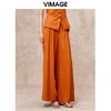 VIMAGE纬漫纪秋季新款阔腿显瘦高腰百搭休闲裤V2205825 商品缩略图2